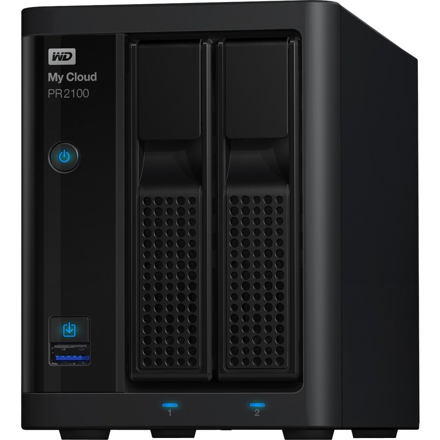WD 0TB My Cloud PR2100 Pro Series Diskless Media Server with Transcoding, NAS - Network Attached Storage