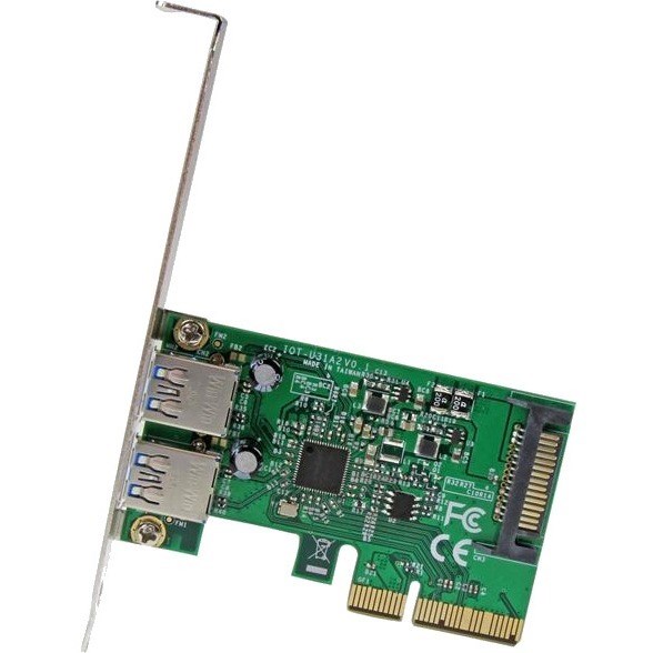 StarTech.com 2 Port USB 3.1 (10Gbps) Card - 2x USB-A - PCIe USB 3.1 Card with Type-A - PCI Express - Supports UASP