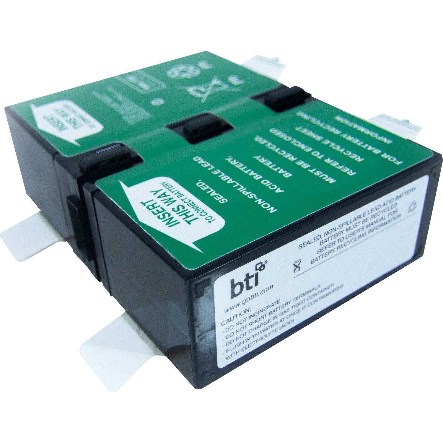 BTI Replacement Battery RBC124 for APC - UPS Battery - Lead Acid