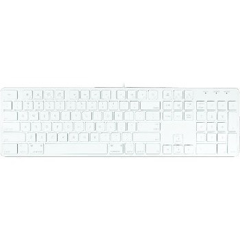 Macally 104 key Ultra Slim USB Wired Keyboard for Mac and PC