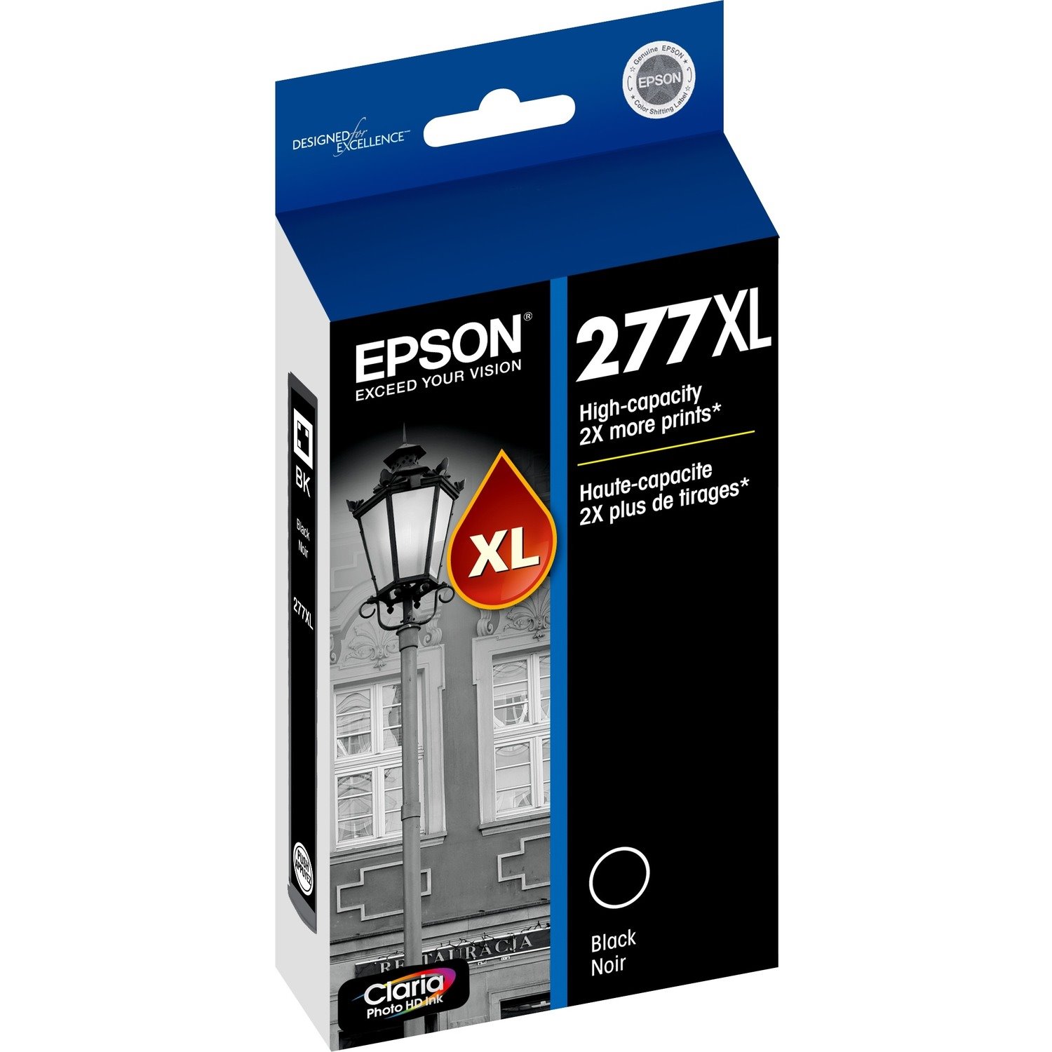 Epson Claria 277XL Original High Yield Ink Cartridge - Black - 1 Each