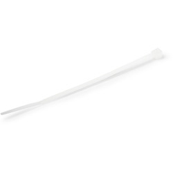 StarTech.com 1000 Pack 4" Cable Ties - White Small Nylon/Plastic Zip Ties Adjustable Network Cable Wraps UL TAA