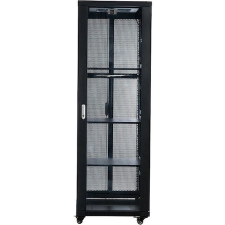Serveredge 37U Floor Standing Rack Cabinet for Server - Black
