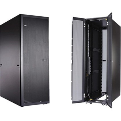 Lenovo 42U Floor Standing Rack Cabinet for Server - 482.60 mm Rack Width x 1188.72 mm Rack Depth
