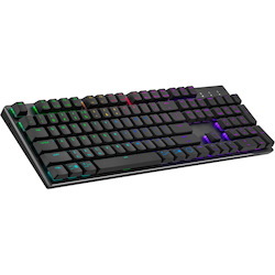 Cooler Master SK653 Gaming Keyboard - Wired/Wireless Connectivity - USB Type A Interface - RGB LED - English - Gunmetal Grey