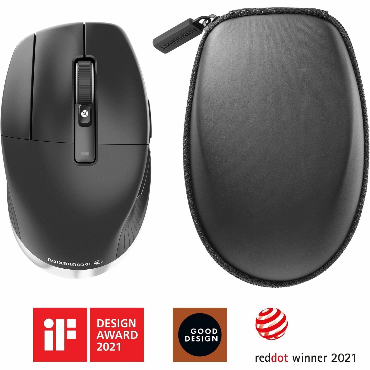 3Dconnexion CadMouse Full-size Mouse - Bluetooth - USB - Optical - 7 Button(s) - 5 Programmable Button(s)