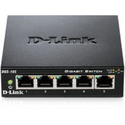 D-Link DGS-105 5 Ports Ethernet Switch - 10/100/1000Base-T