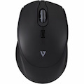 V7 MW350 Wireless Professional Silent Mouse - Optical - 2.4Ghz - Black - Wireless Connection - 1600 dpi - Scroll Wheel - 4 Button(s) - Soft Touch - Quiet Clicks - Battery Included - Compatible with PC, Mac, Chromebook