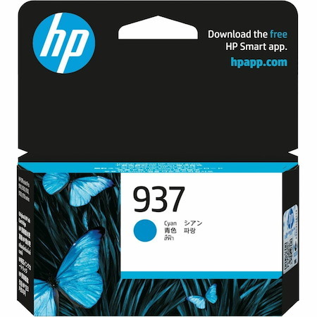 HP 937 Original Standard Yield Inkjet Ink Cartridge - Cyan - 1 Pack