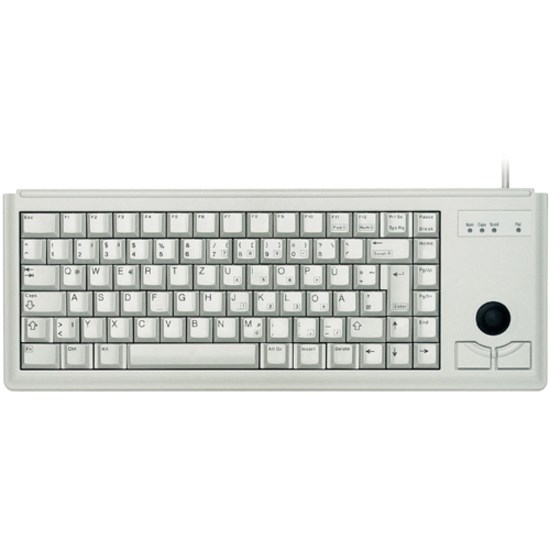 CHERRY G84-4400 Keyboard - Cable Connectivity - PS/2 Interface - Trackball - English (UK) - Light Grey