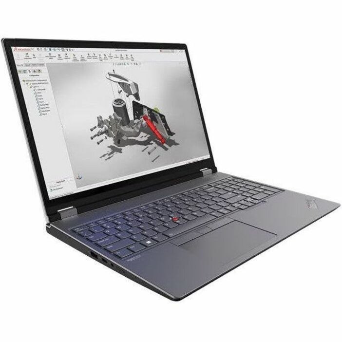Lenovo ThinkPad P16 Gen 2 21FA002YUS 16" Mobile Workstation - WUXGA - Intel Core i7 13th Gen i7-13700HX - 16 GB - 512 GB SSD - English Keyboard - Villi Black, Storm Gray