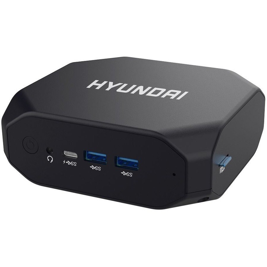 Hyundai Mini PC, Windows 10 Pro, Intel Core-i3, 8GB RAM, 256GB M.2 SSD, 2 HDMI Ports, Supports 2.5" SATA SSD Slot, VESA Mount Included, AC WiFi