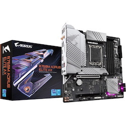 Aorus B760M AORUS ELITE AX Gaming Desktop Motherboard - Intel B760 Chipset - Socket LGA-1700 - Micro ATX