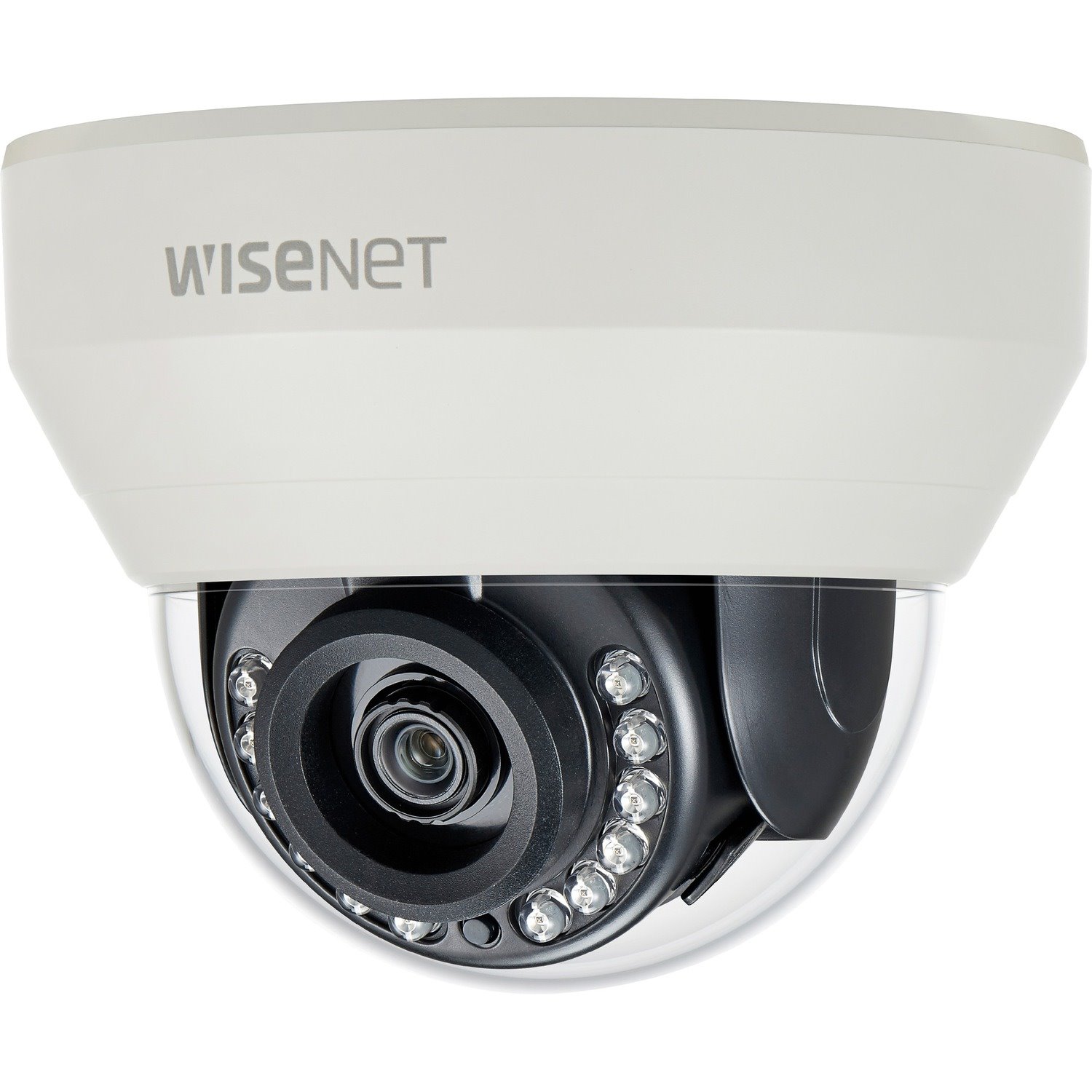Wisenet HCD-7010R 4 Megapixel HD Surveillance Camera - Color, Monochrome - Dome - Ivory