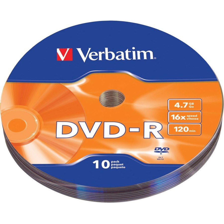 Verbatim DVD-R 4.7GB 16X 10pk Bulk