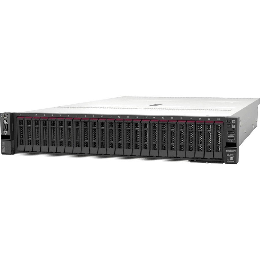 Lenovo ThinkSystem SR650 V2 7Z73A02CAP 2U Rack Server - 1 x Intel Xeon Silver 4310 2.10 GHz - 16 GB RAM - Serial ATA, 12Gb/s SAS Controller