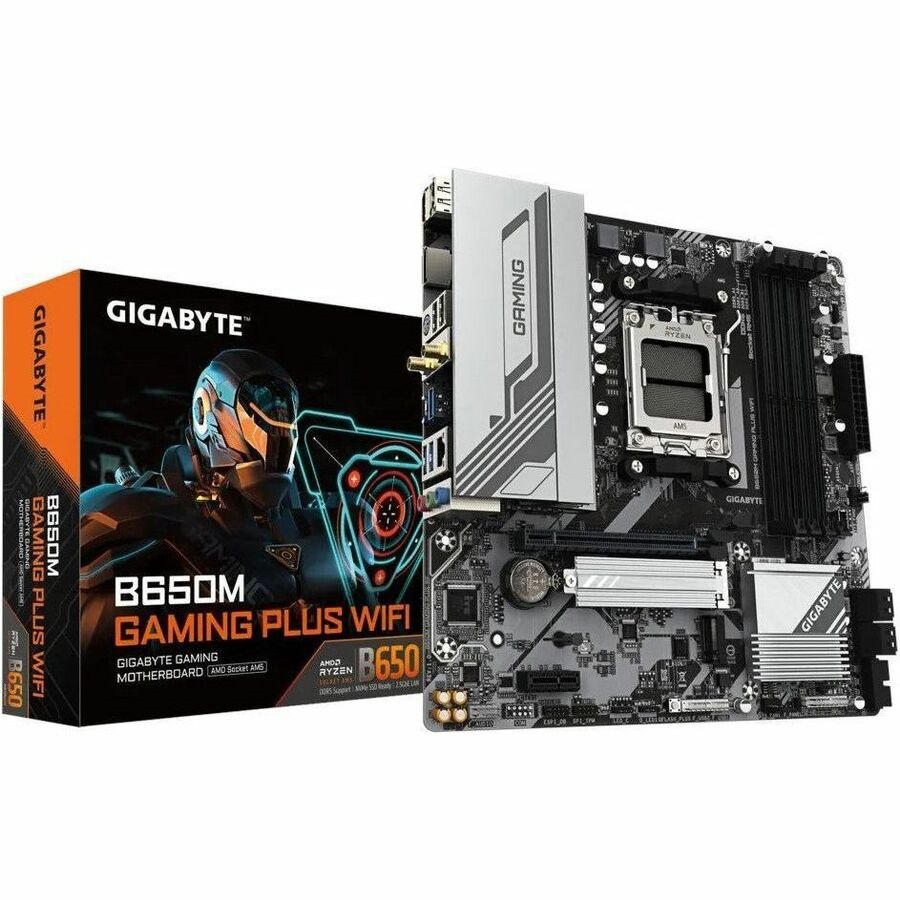 Gigabyte Ultra Durable B650M GAMING PLUS WIFI Gaming Desktop Motherboard - AMD B650 Chipset - Socket AM5 - Micro ATX