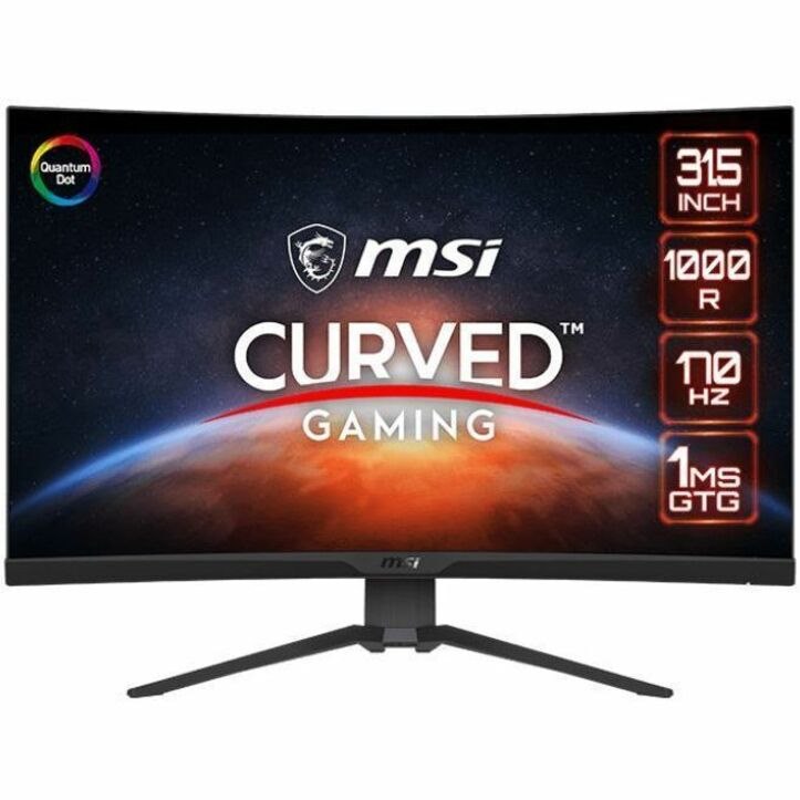 MSI MAG325CQRFQD 32" Class WQHD Curved Screen Gaming LCD Monitor - 16:9