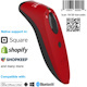 SocketScan&reg; S740, 1D/2D Imager Barcode Scanner, Red