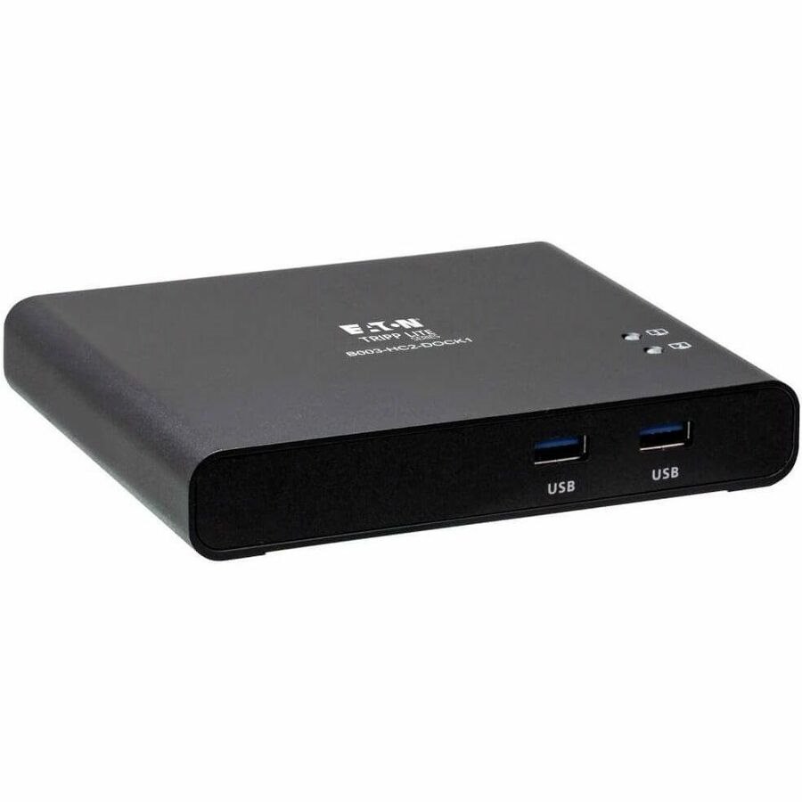 Eaton Tripp Lite Series 2-Port USB-C KVM Dock - 4K HDMI, USB 3.2 Gen 1, USB-A Hub, Remote Selector, 85W PD Charging, Black, TAA