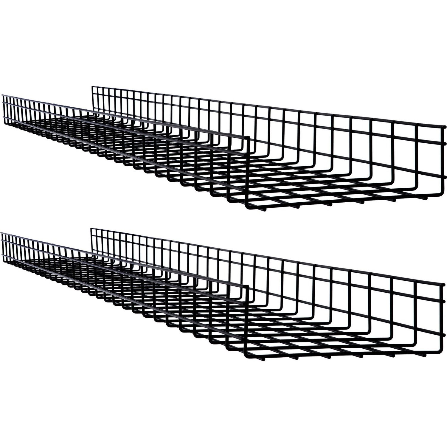 Tripp Lite Wire Mesh Cable Tray - 300 x 100 x 1500 mm (12 in. x 4 in. x 5 ft.), 2-Pack