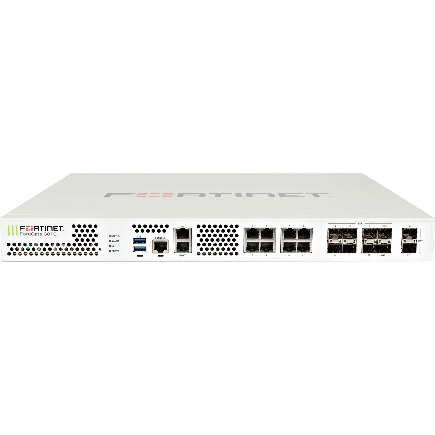 2 x 10GE SFP+ slots, 10 x GE RJ45 ports (including 1 x MGMT port, 1 X HA port, 8 x switch ports), 8 x GE SFP slots, SPU NP6 and CP9 hardware accelerated, 2x 240GB onboard SSD storage
