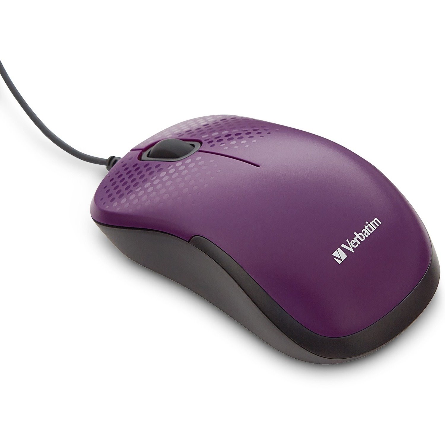 Verbatim Silent Corded Optical Mouse - Purple