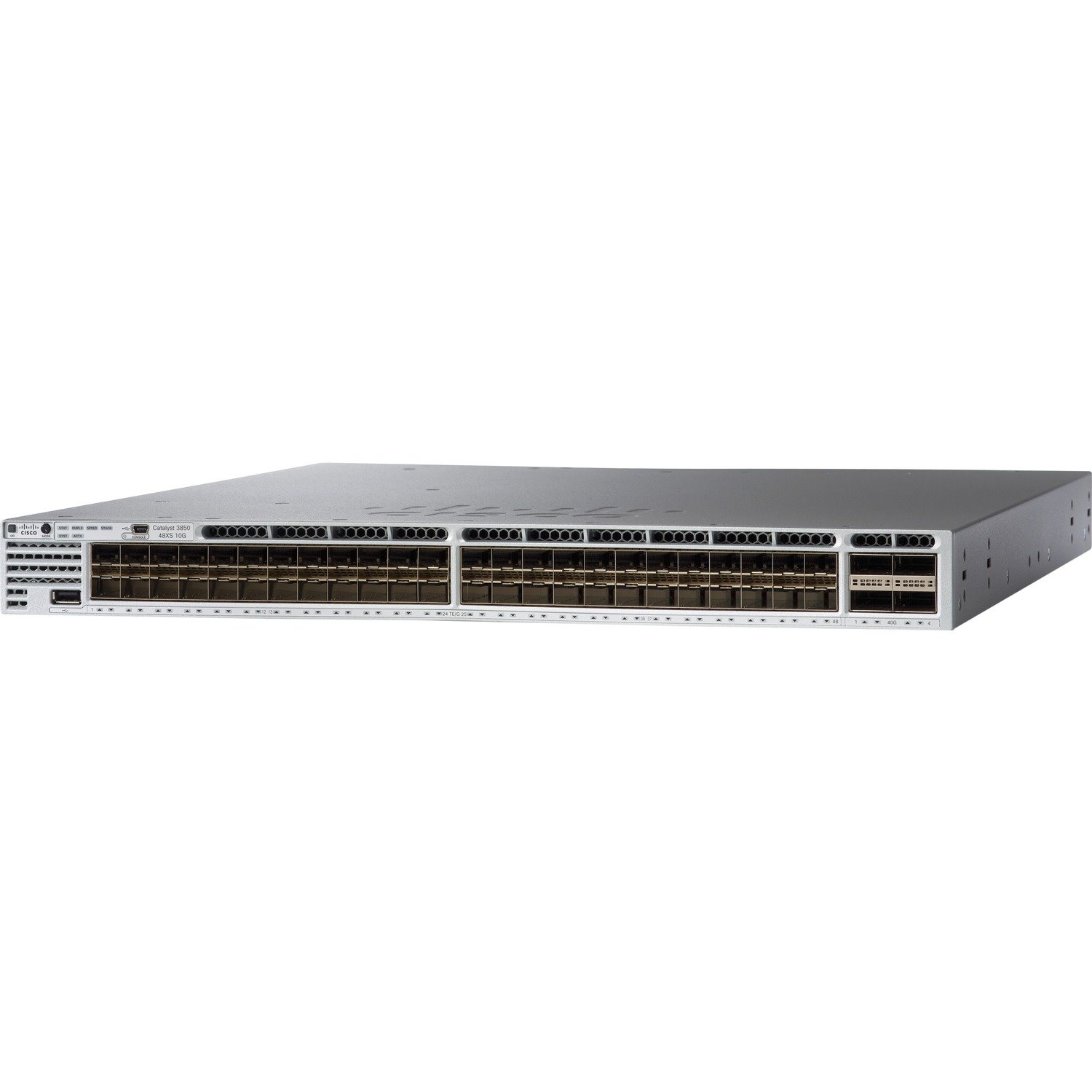 Cisco Catalyst 3850 WS-C3850-48XS Manageable Ethernet Switch - 10 Gigabit Ethernet - 10GBase-X - Refurbished