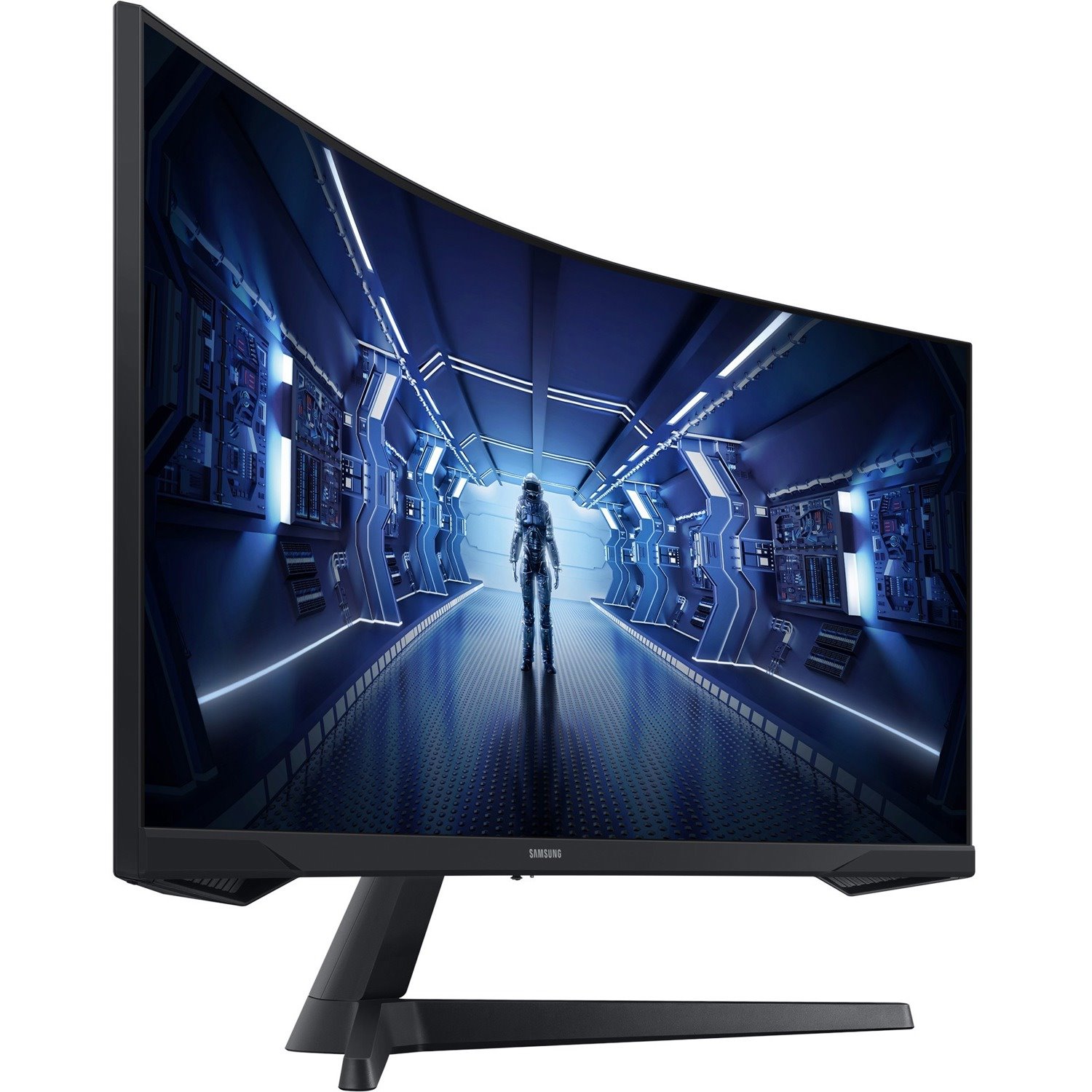 Samsung C34G55TWWP 34" Class UW-QHD Curved Screen Gaming LCD Monitor - 21:9