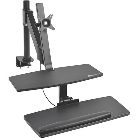 Eaton Tripp Lite Series WorkWise Height-Adjustable Sit-Stand Workstation, Single-Monitor, Clamp-on