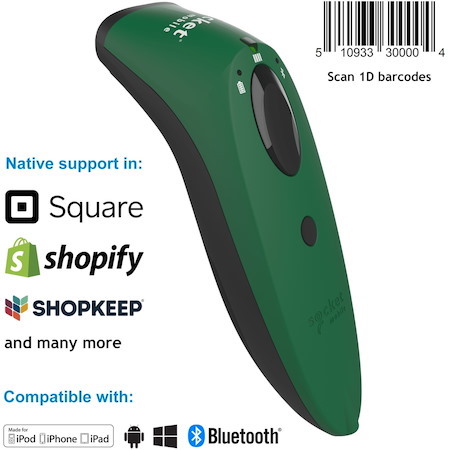 SocketScan&reg; S730, 1D Laser Barcode Scanner, Green
