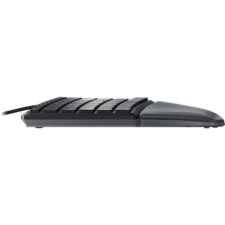 CHERRY ERGO KC 4500 Keyboard - Cable Connectivity - USB Interface - English (US) - Black