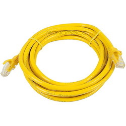 Monoprice FLEXboot Series Cat6 24AWG UTP Ethernet Network Patch Cable, 10ft Yellow
