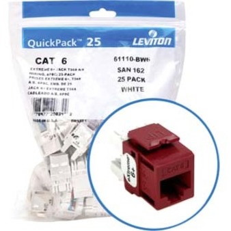 Leviton eXtreme 6+ Component-Rated Keystone Jack