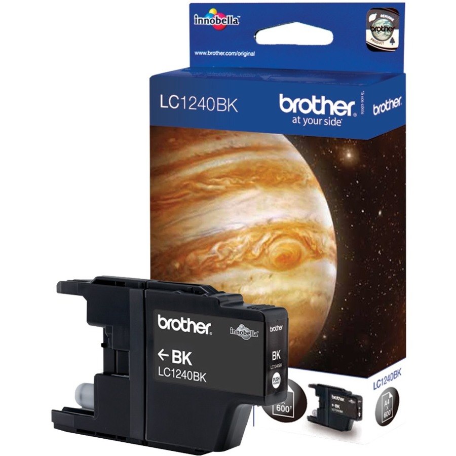 Brother LC1240BKBP2 Original Inkjet Ink Cartridge - Black - 2 Pack