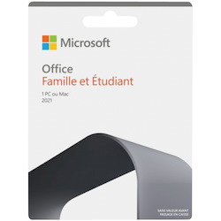MS Office 2021 Famille et Étudiant (Word, Excel, Powerpoint, SANS Outlook)