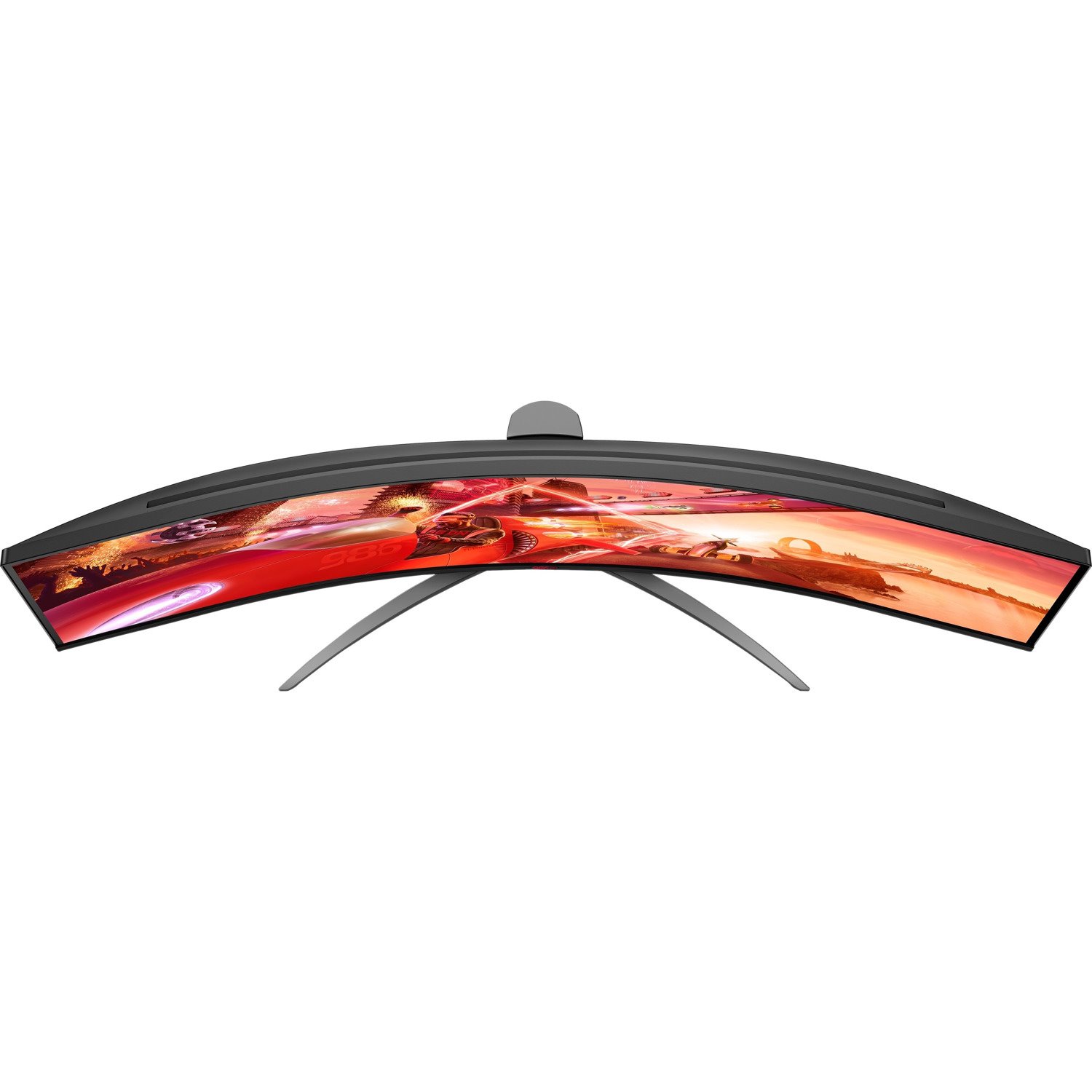 AOC AGON AG493QCX 49" Class Double Full HD (DFHD) Curved Screen Gaming LCD Monitor - 32:9 - Textured Black