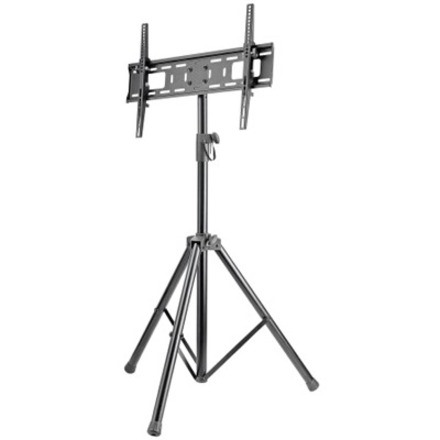 TV & Monitor Mount, Tripod Floor Stand, 1 screen, Screen Sizes: 37-65" , Black, VESA 200x200 to 600x400mm, Max 35kg, LFD, Lifetime Warranty