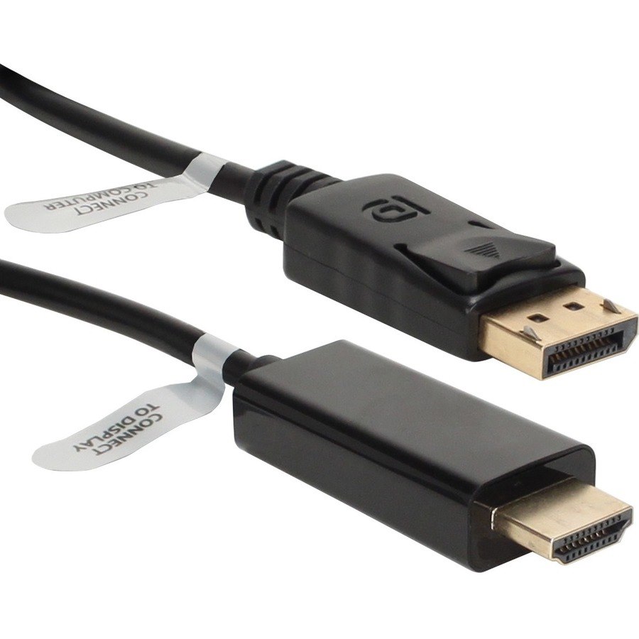 QVS 10ft DisplayPort to HDMI Digital A/V Cable