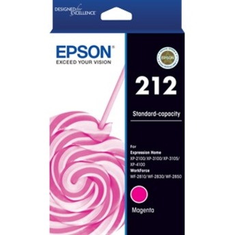 Epson 212 Original Standard Yield Inkjet Ink Cartridge - Magenta - 1 Pack
