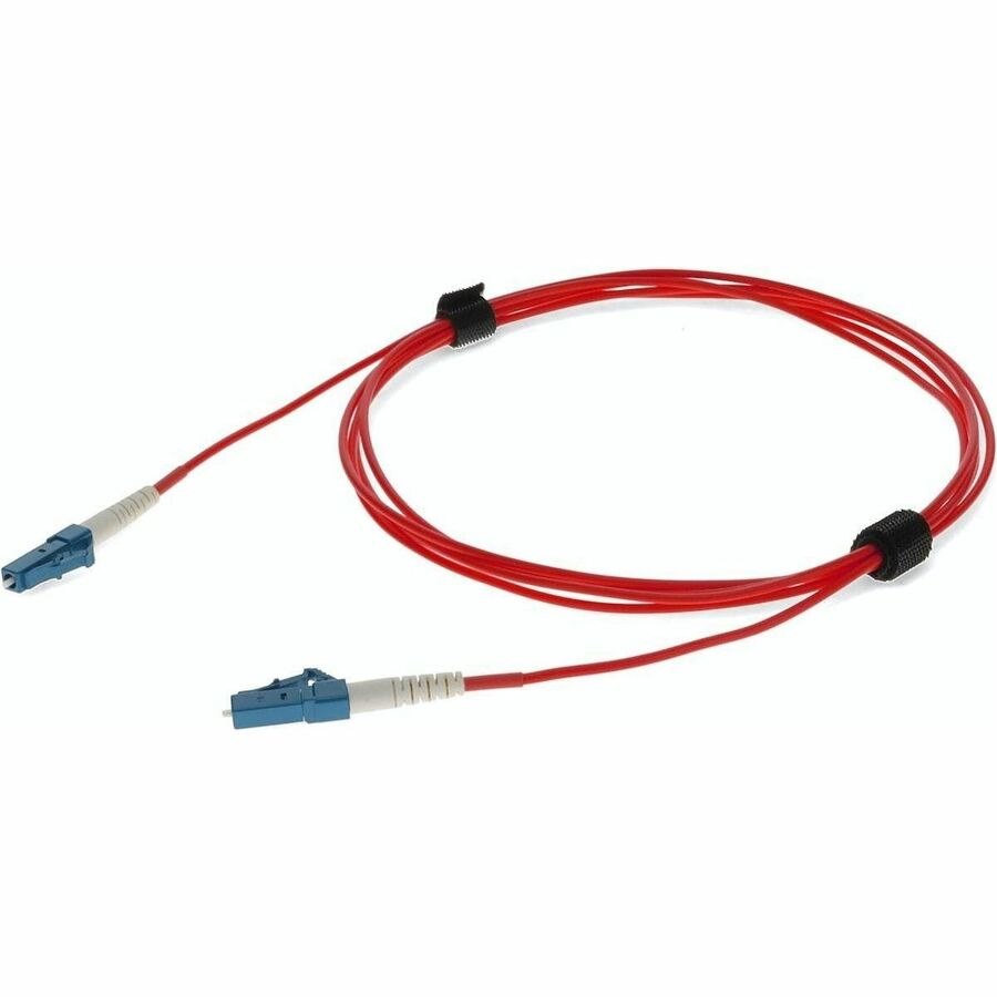 AddOn 2m LC (Male) to LC (Male) Red OS2 Simplex Fiber OFNR (Riser-Rated) Patch Cable