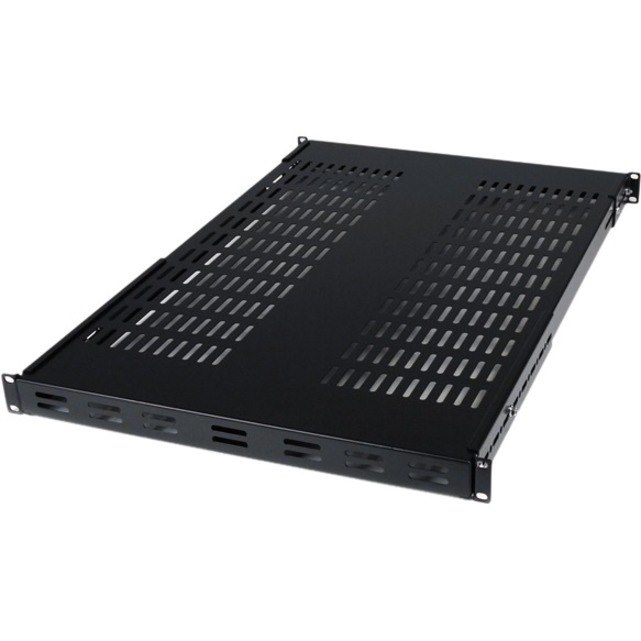 StarTech.com 1U Rack-mountable Rack Shelf for Server - 482.60 mm Rack Width x 972.82 mm Rack Depth - Black - TAA Compliant