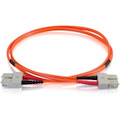 C2G-2m SC-SC 50/125 OM2 Duplex Multimode PVC Fiber Optic Cable - Orange