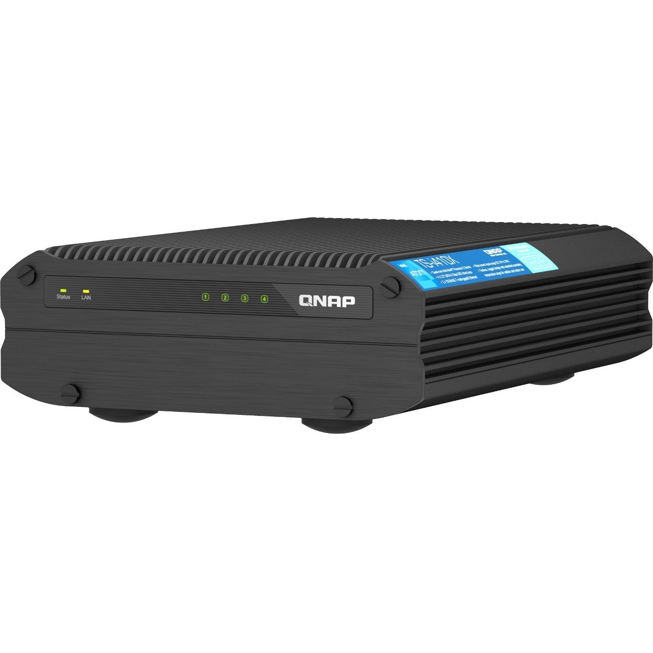 QNAP TS-I410X-8G 4 x Total Bays SAN/NAS Storage System - 4 GB Flash Memory Capacity - Intel Atom x6425E Quad-core (4 Core) 2 GHz - 8 GB RAM Tower