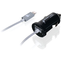 IOGEAR  2.1A Car Charger with Build-in Lightning