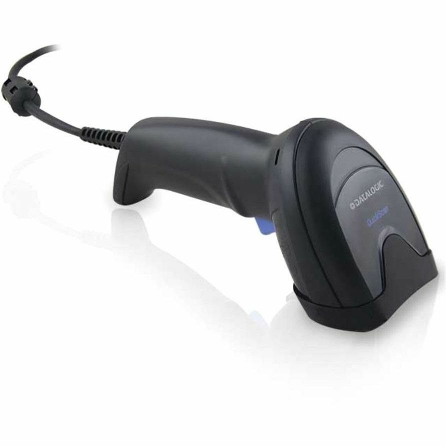 Datalogic QuickScan QD-2500 Retail, Self-checkout, Commercial Service, Hospitality, Transportation, Government Handheld Barcode Scanner Kit - Cable Connectivity - Black - USB Cable Included