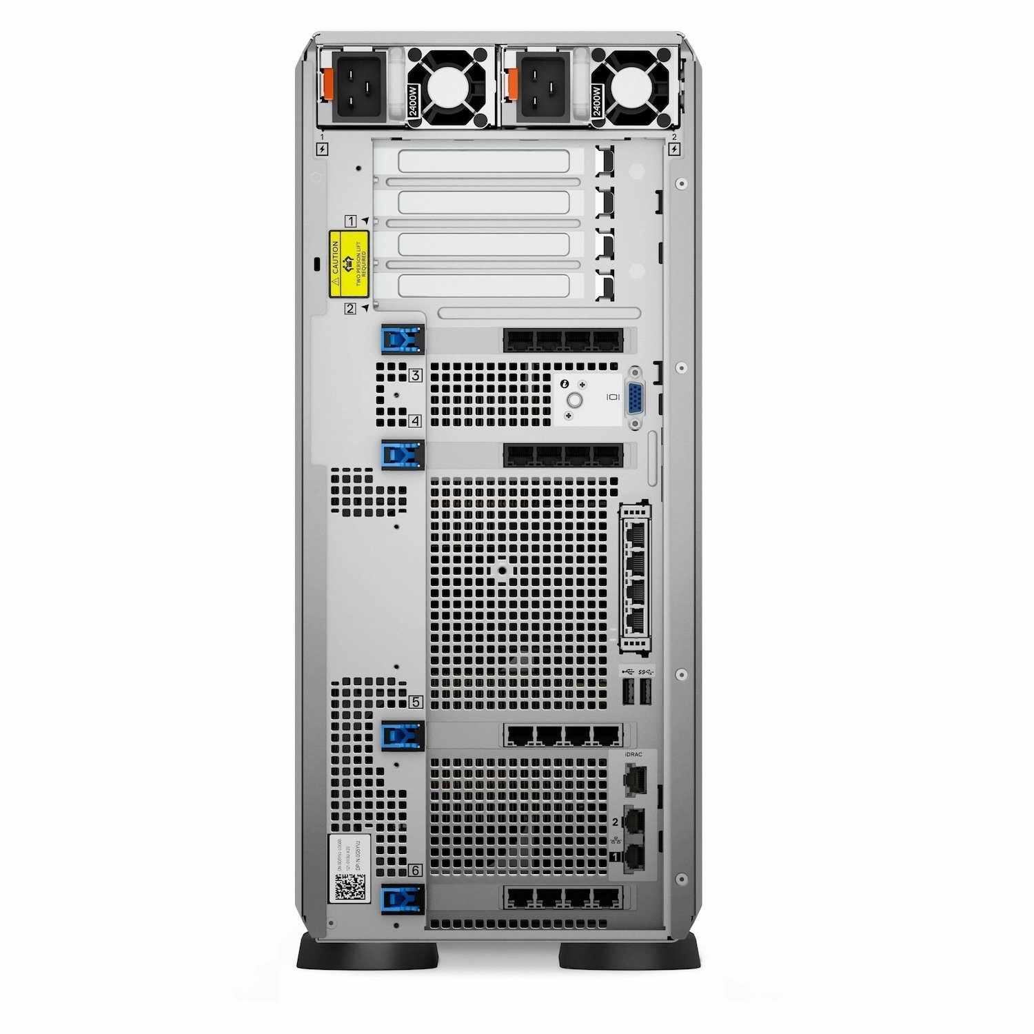 Dell PowerEdge T560 4.5U Tower Server - 2 x Intel Xeon Silver 4410Y 2 GHz - 16 GB RAM - 480 GB SSD