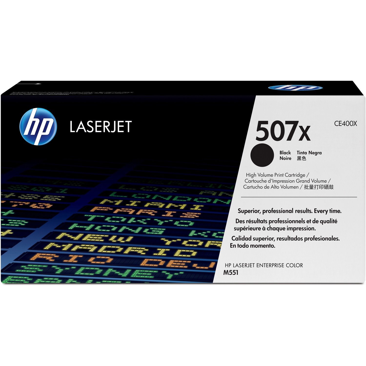 HP 507X Original Laser Toner Cartridge - Black - 1 Each