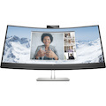 HP E34m G4 34" Webcam WQHD Curved Screen LCD Monitor - 21:9