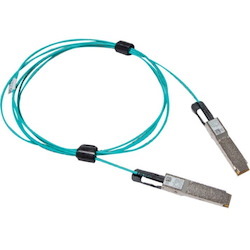 NVIDIA Active Fiber Cable, IB HDR, up to 200Gb/s, QSFP56, LSZH, Black Pulltab, 15m